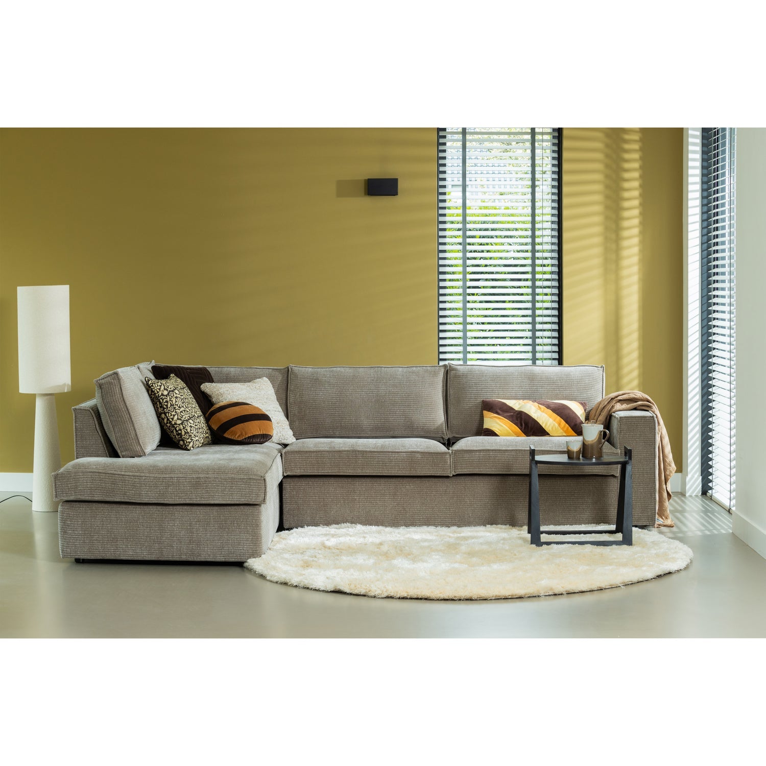 Woood | Vloerlamp Loft boucle naturel 130cm