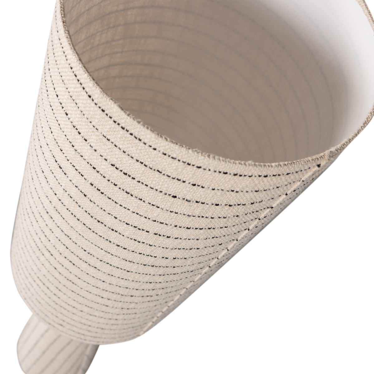 Woood | Vloerlamp Loft boucle naturel met strepen 130cm