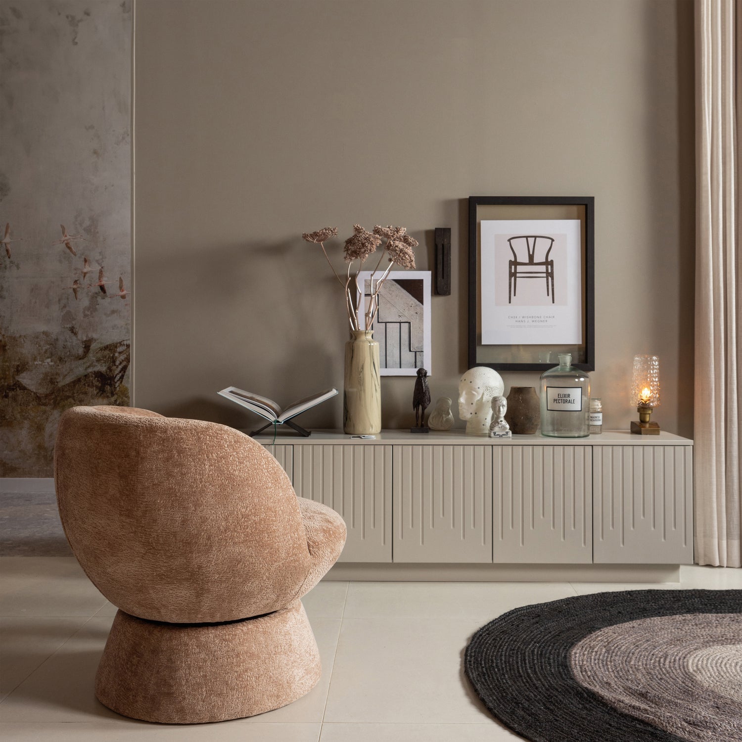 Woood | Draaifauteuil Shuffle naturel