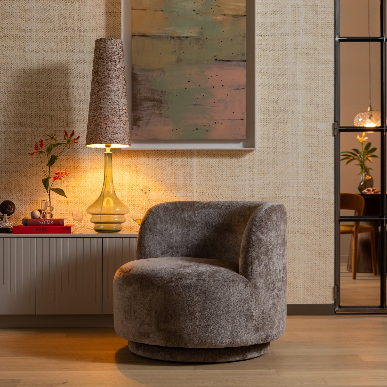 Woood | Draaifauteuil Popular taupe