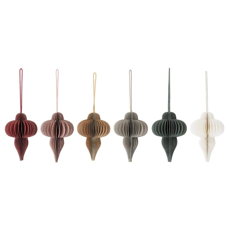 Bloomingville | Papieren ornament groen 10cm