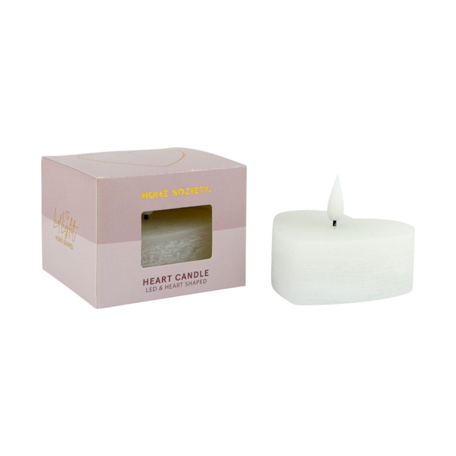 Home Society | Ledkaars hartje wit