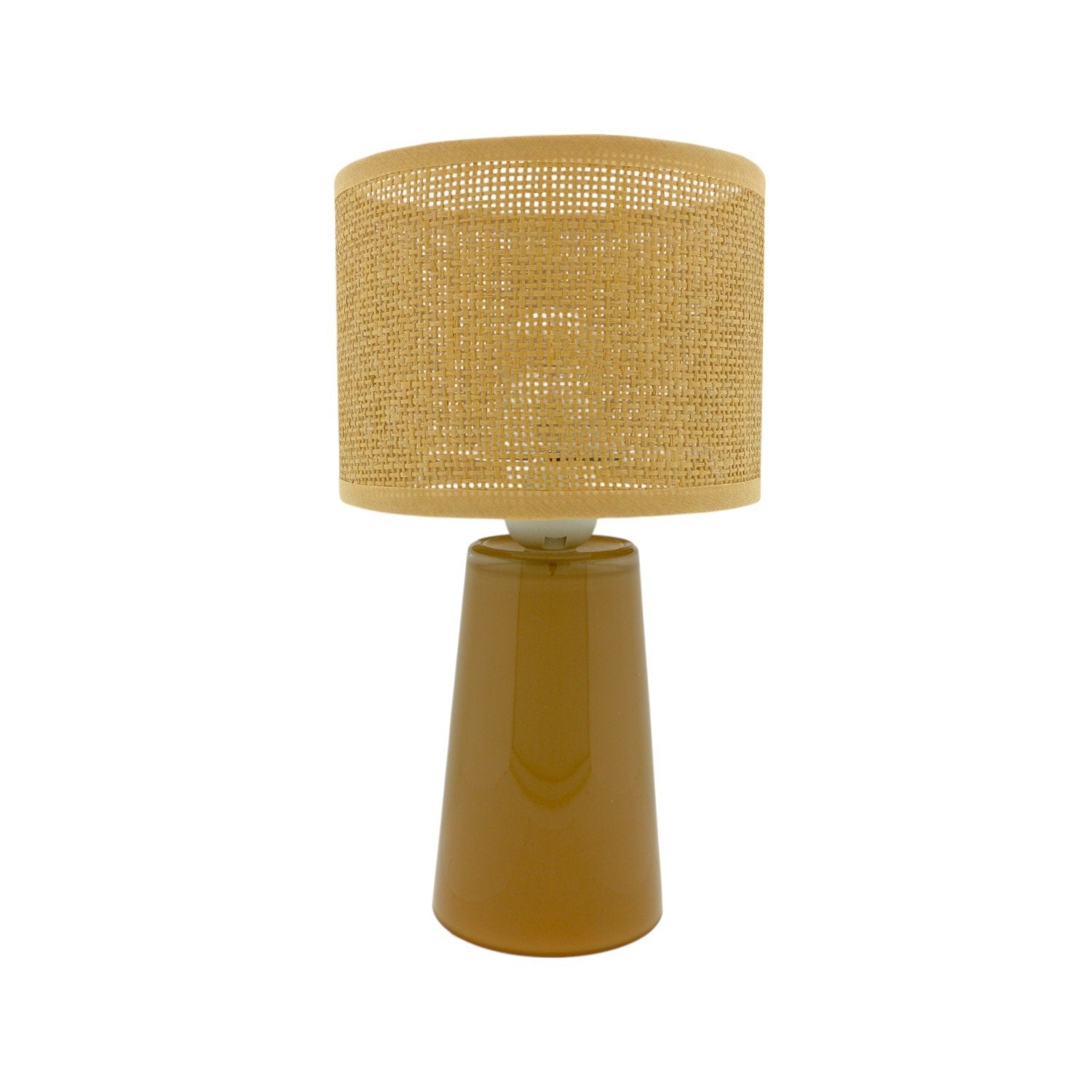 Home Society | Tafellamp met kap bruin 28,5cm