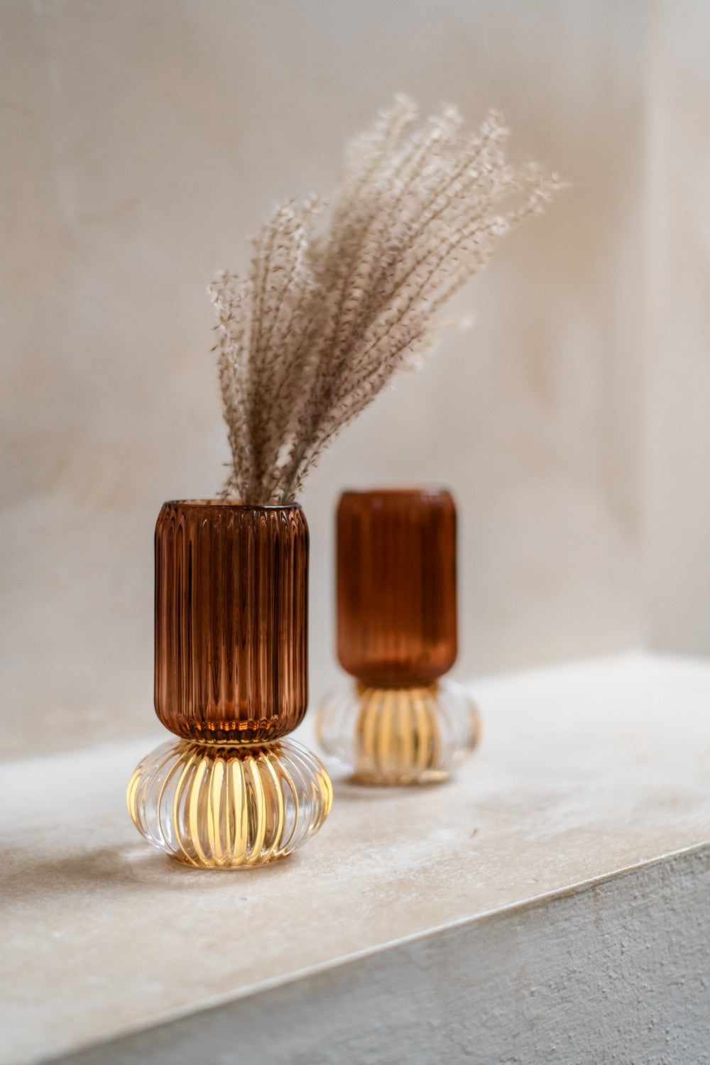 Home Society | Vaasje met led beige