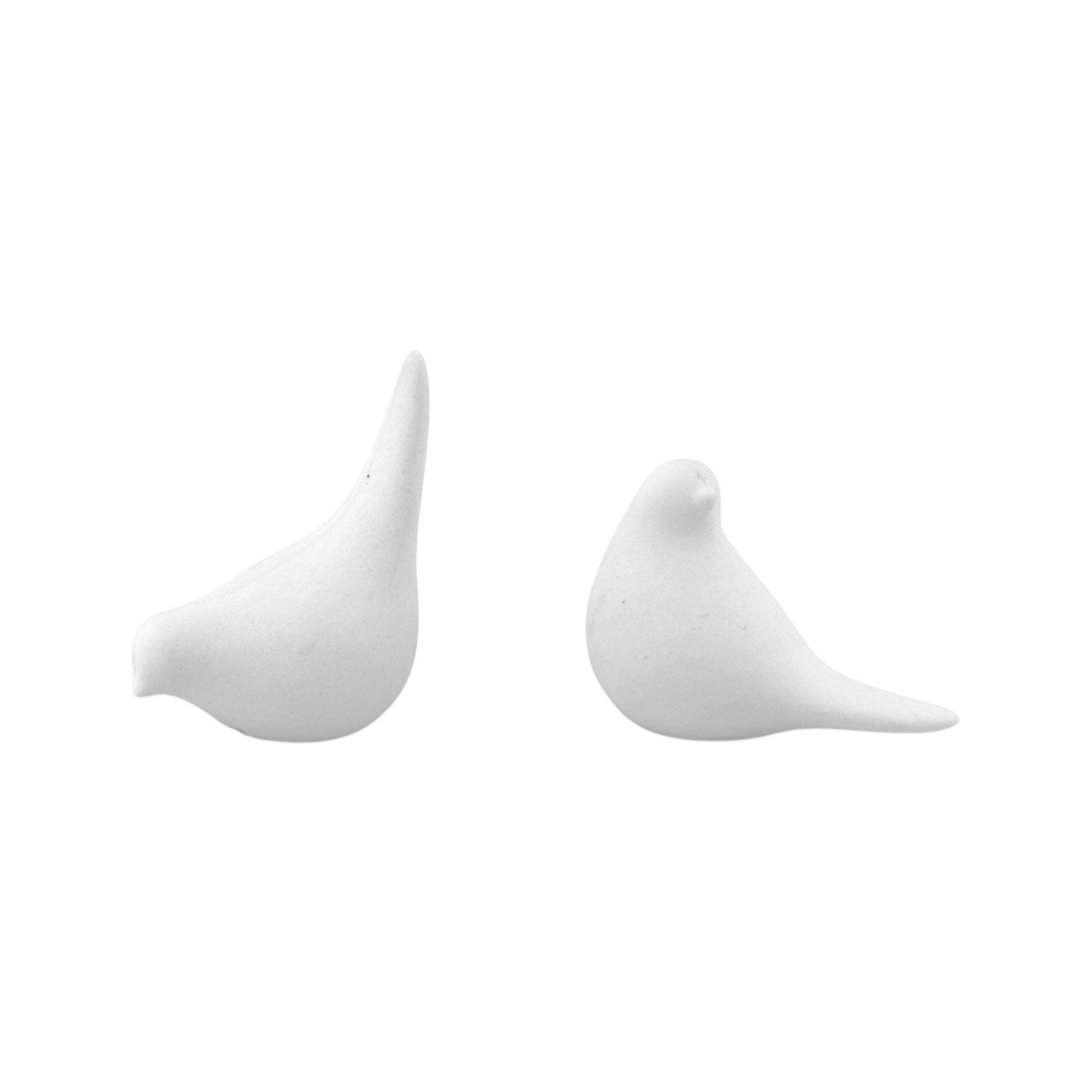 Home Society | Vogeltje porselein wit 9,5cm (pst)