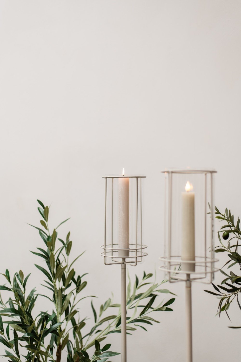 Home Society | Kandelaar Milo op voet beige