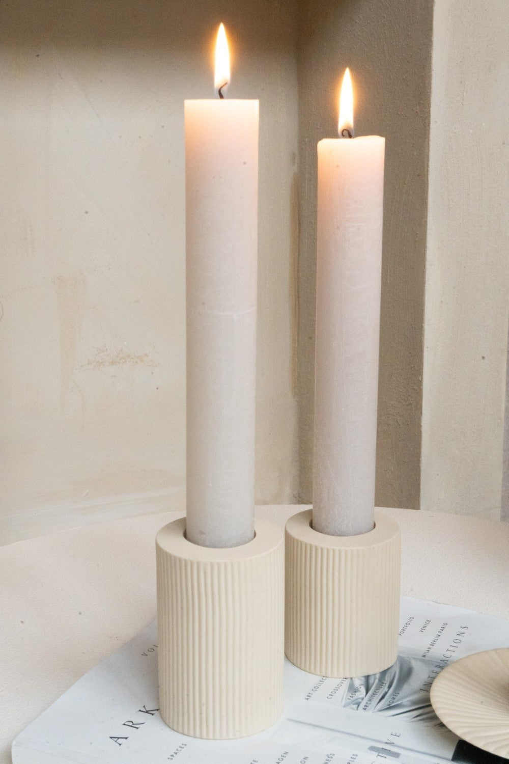 Home Society | Kandelaar Mave beige