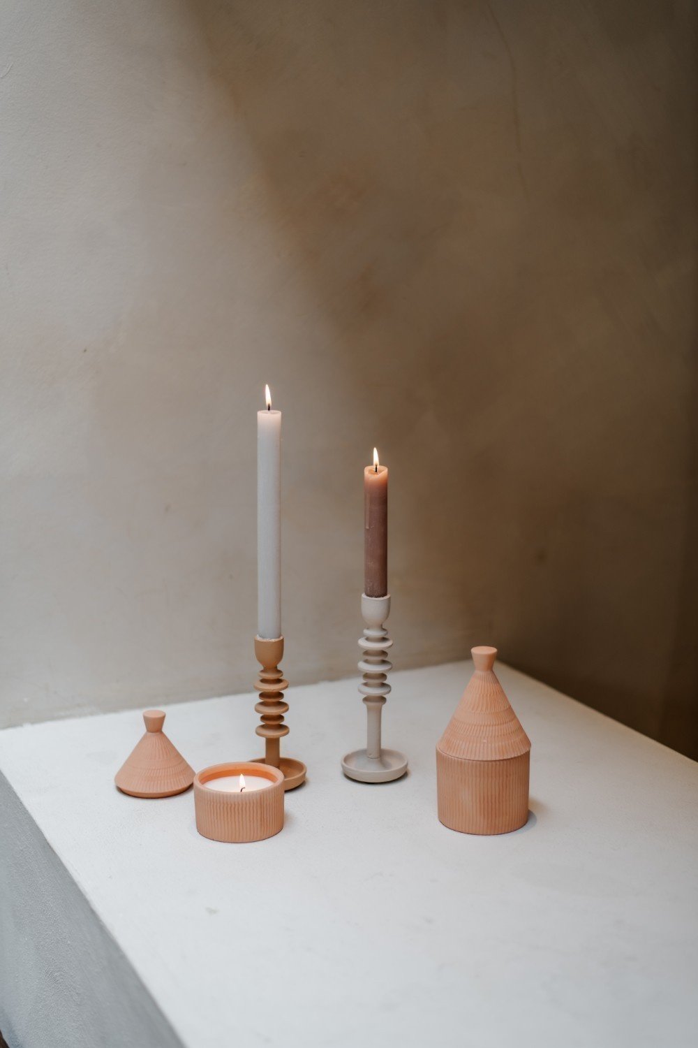 Home Society | Kaars in pot terracotta 18cm