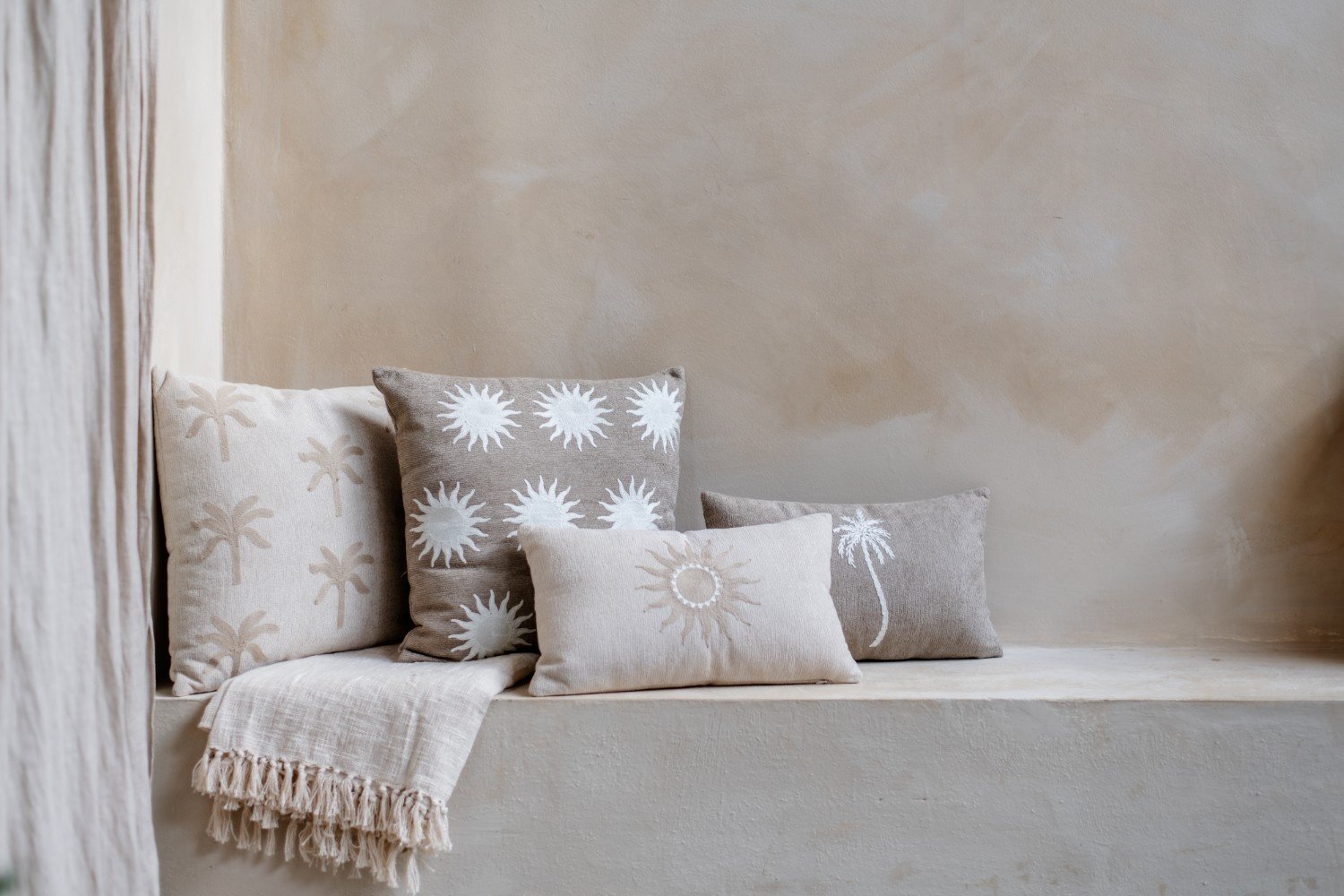 Home Society | Kussen Holiday Sun beige