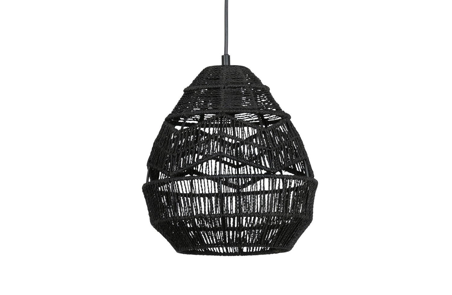Woood | Hanglamp Adelaide zwart Ø25cm