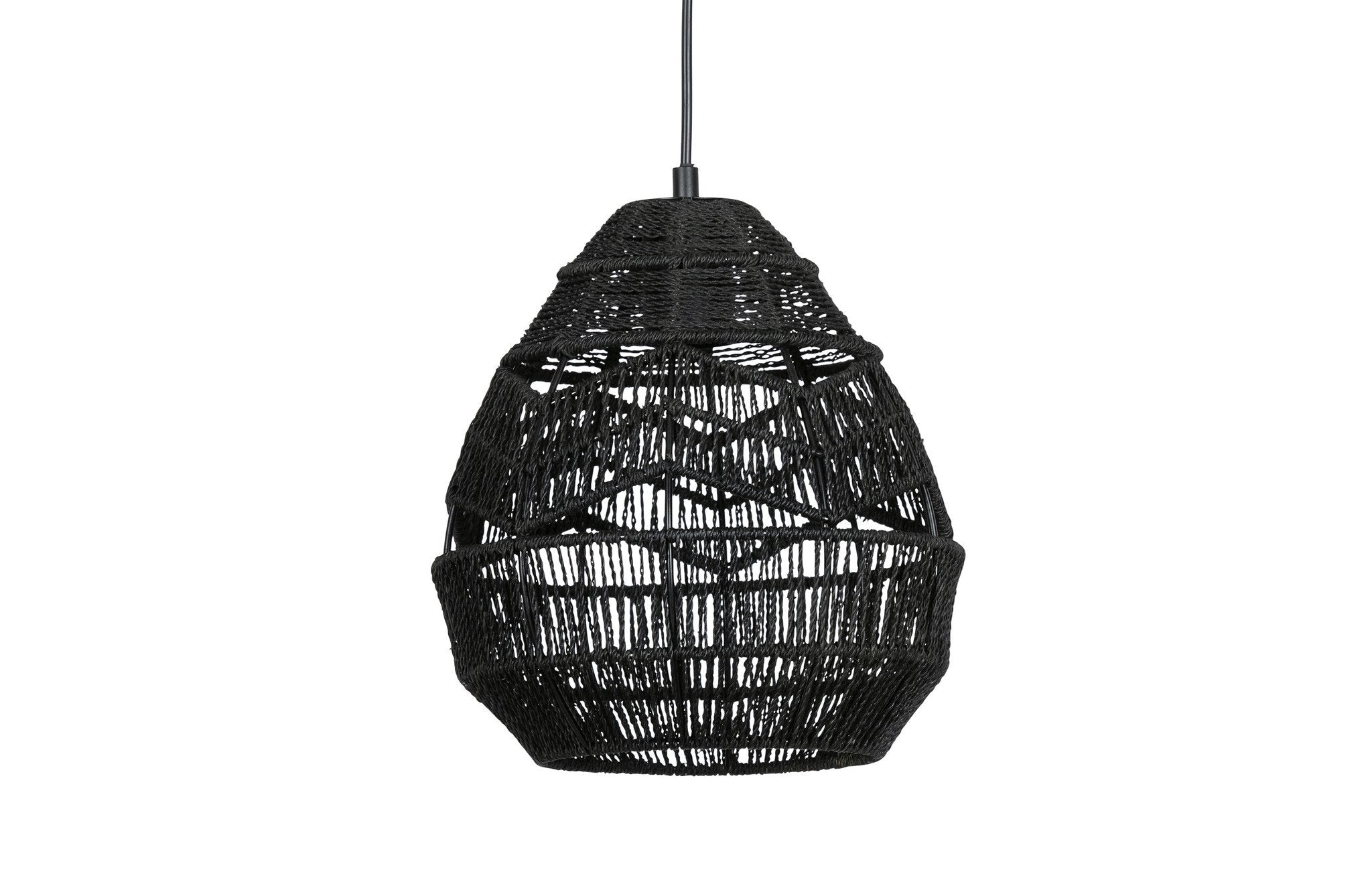 Woood | Hanglamp Adelaide zwart Ø25cm