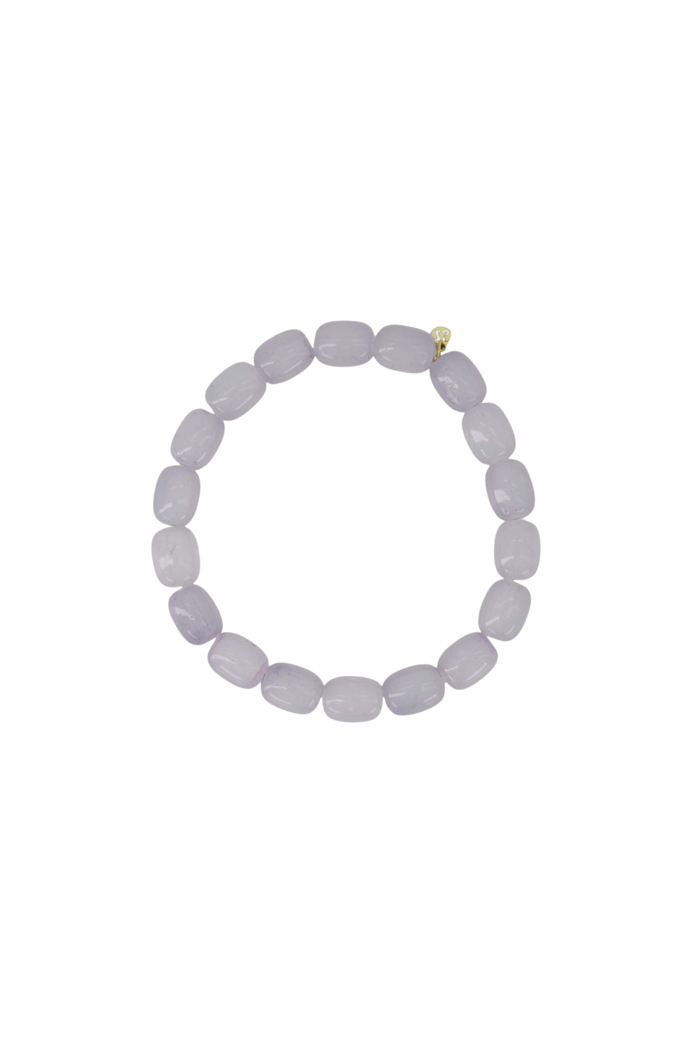 Zusss | Elastieken kralen armband licht blauw