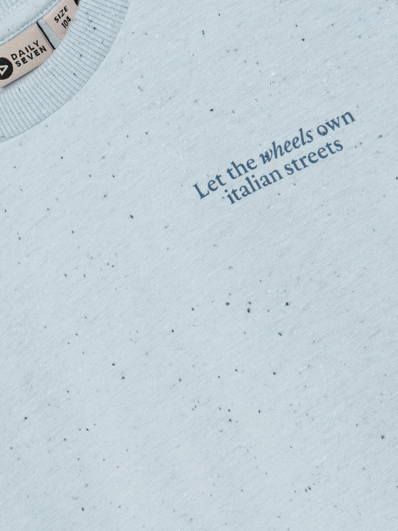 Daily7 | T-shirt Nappy backprint blue