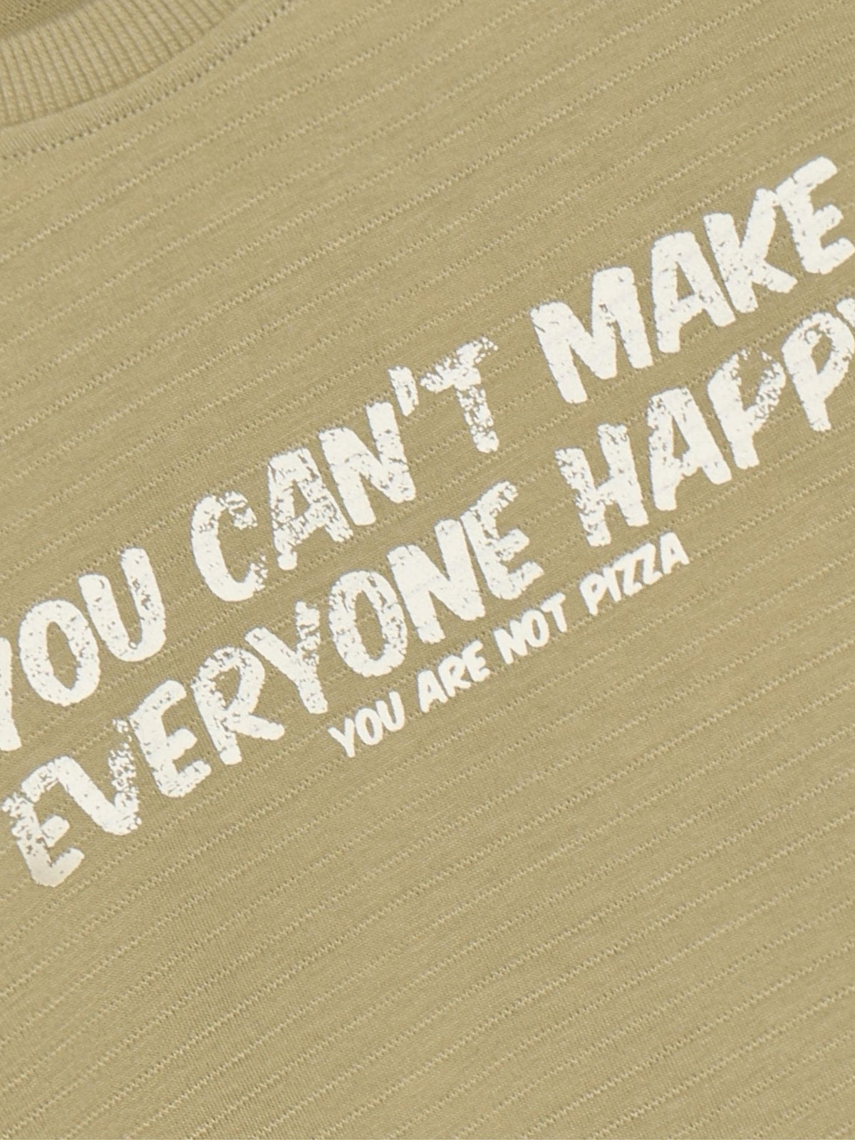 Daily7 | T-shirt text print olive green