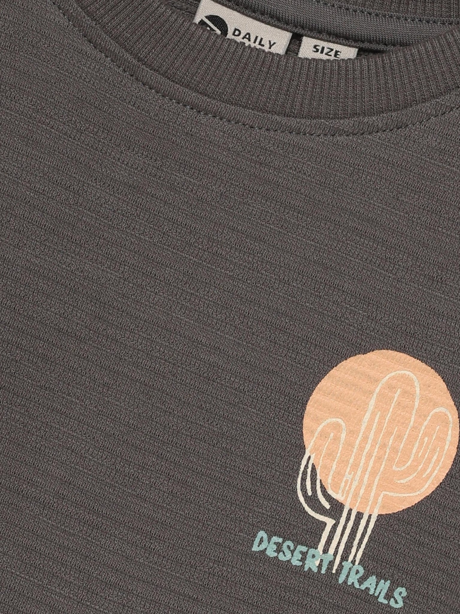 Daily7 | T-shirt Structure print thunderstorm