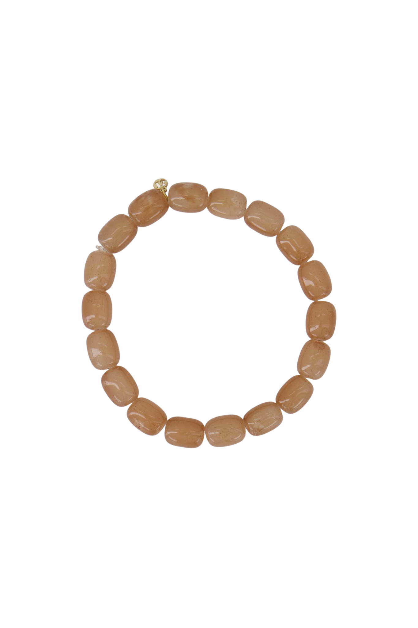 Zusss | Elastieken kralen armband warm camel
