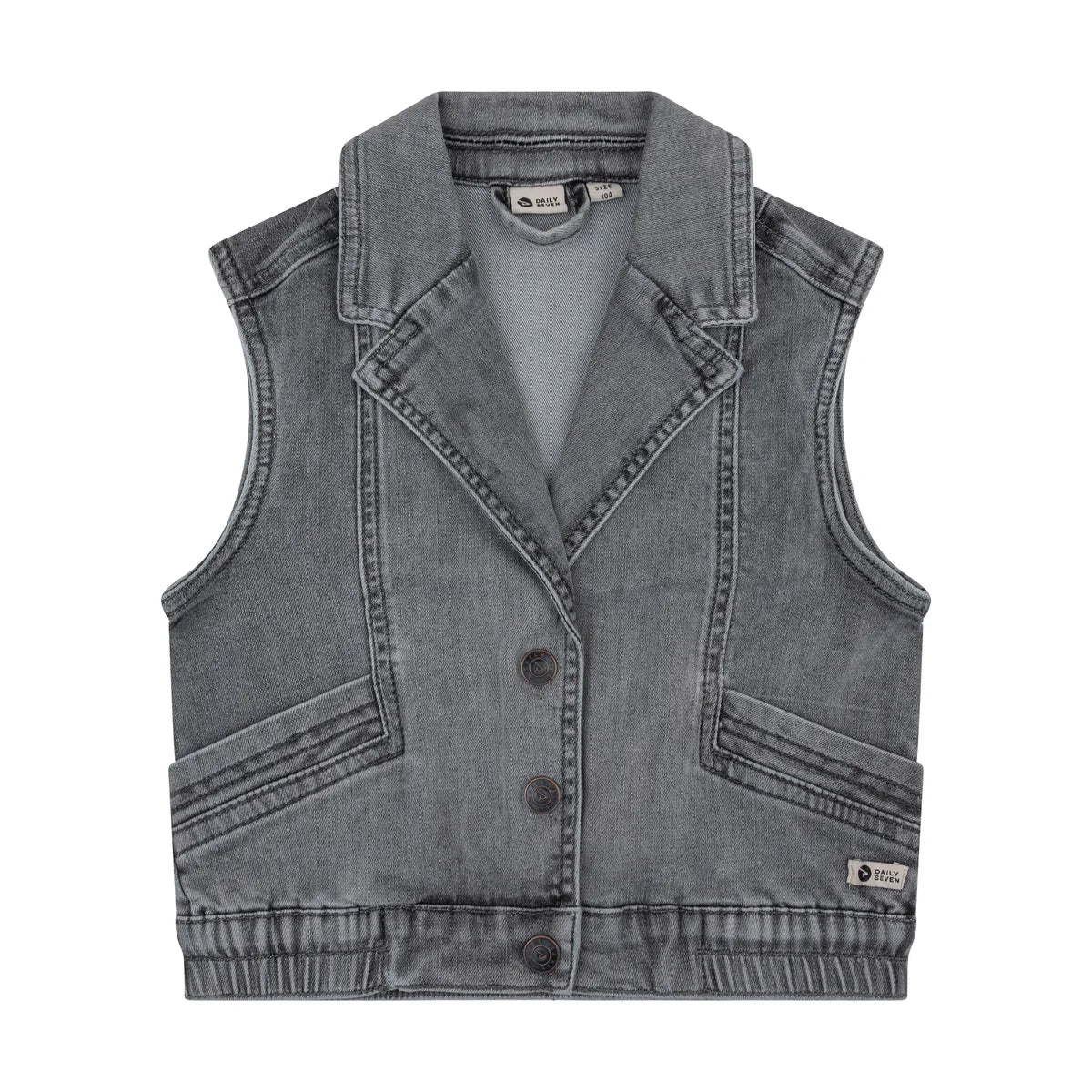 Daily7 | Gilet denim grijs