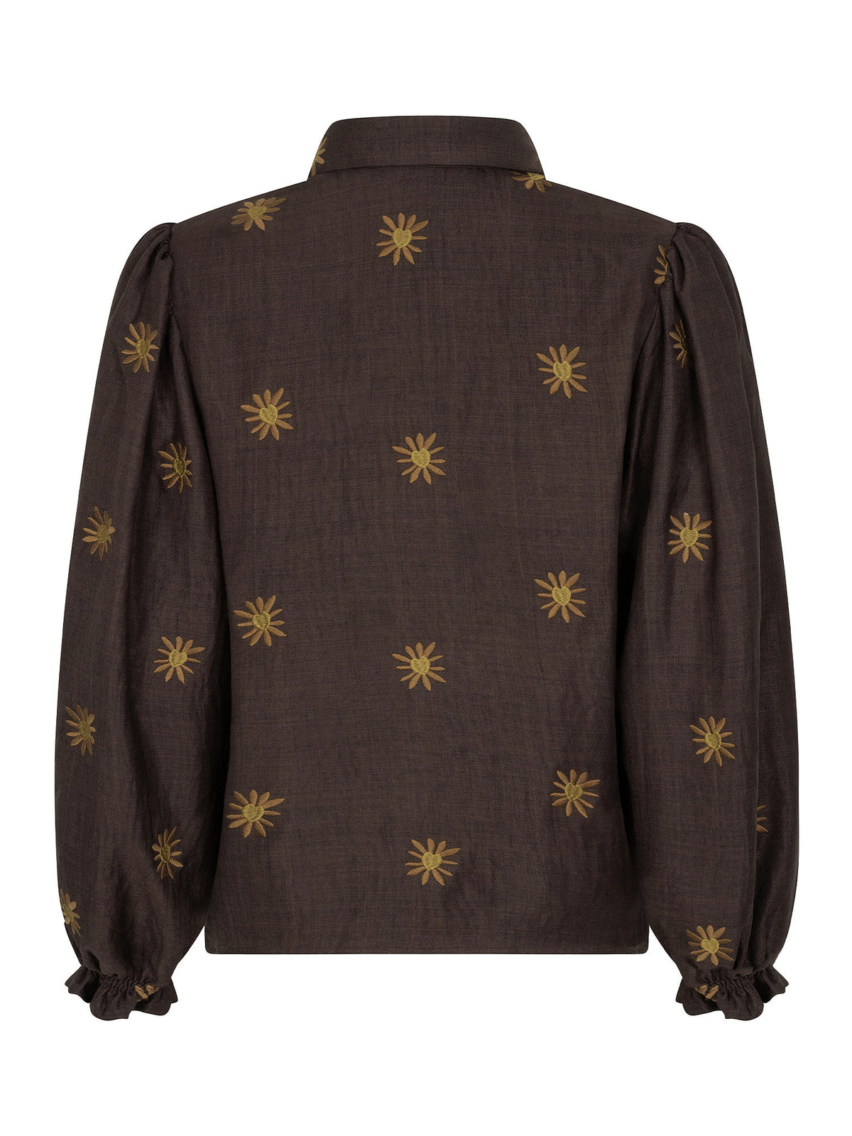 Ydence | Blouse Jasmijn Dark brown