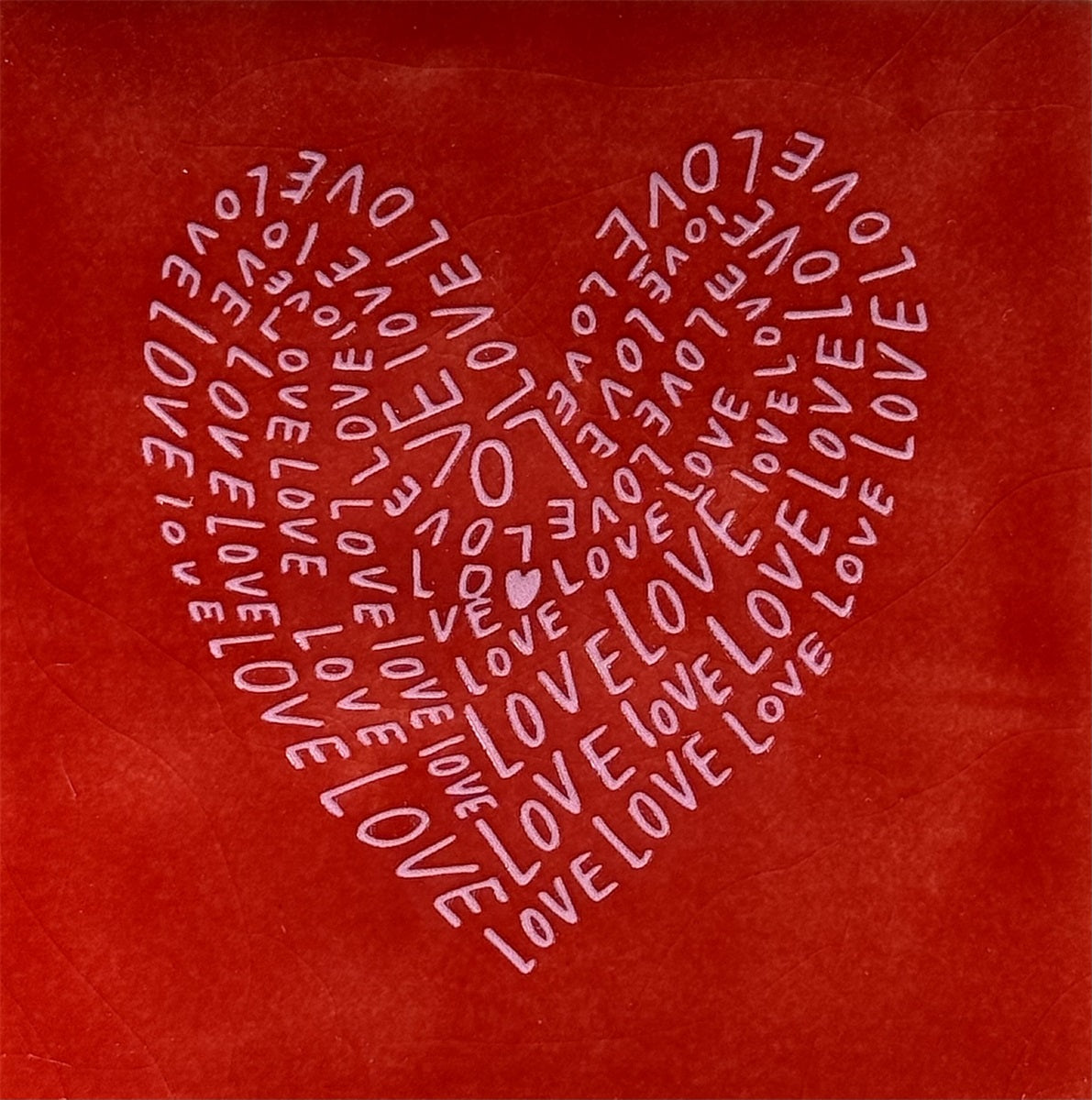 Yett | Tegeltje rood hartje love love love....