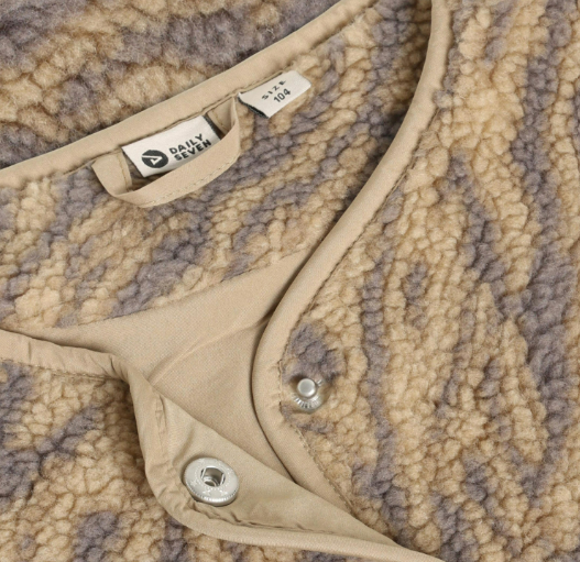 Daily7 | Teddy gilet animal ginger root