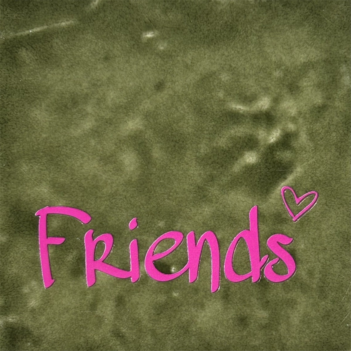 Yett | Tegeltje friends olijf/roze