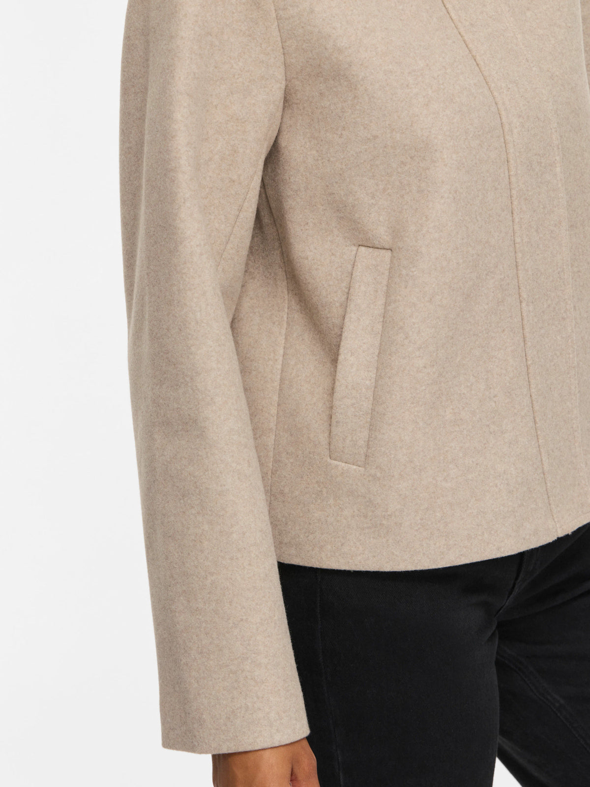 Vila | Jasje Claudia short naturel melange NOOS