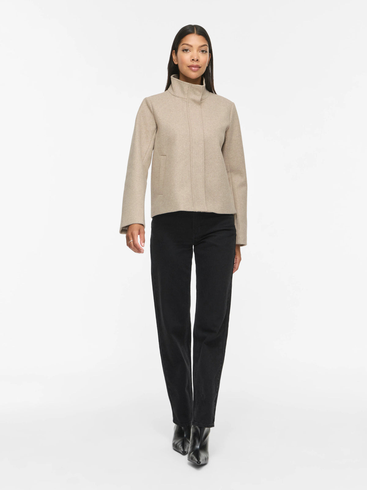Vila | Jasje Claudia short naturel melange NOOS