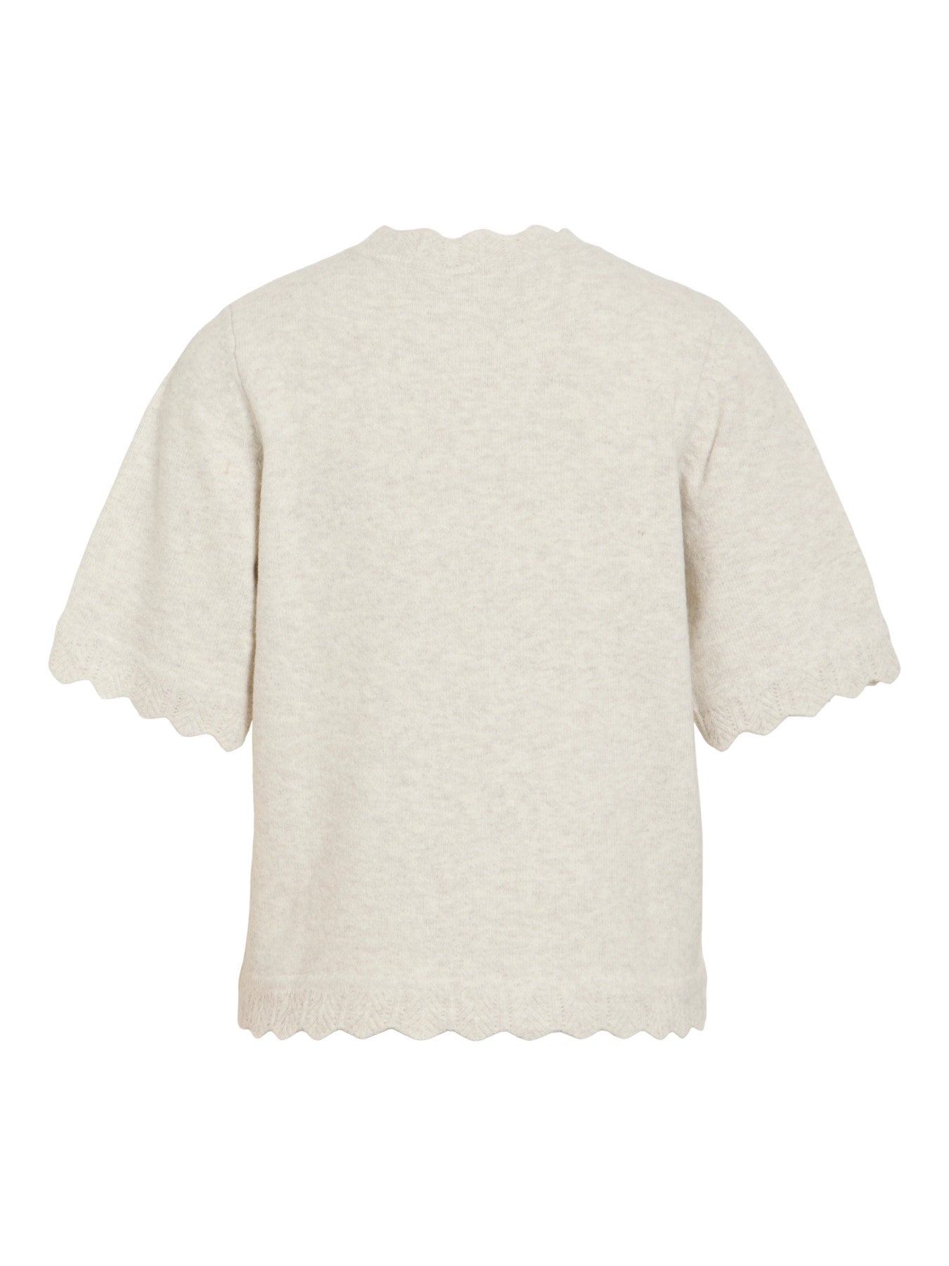 Vila | Gebreide top Nikolina super light natural melange NOOS