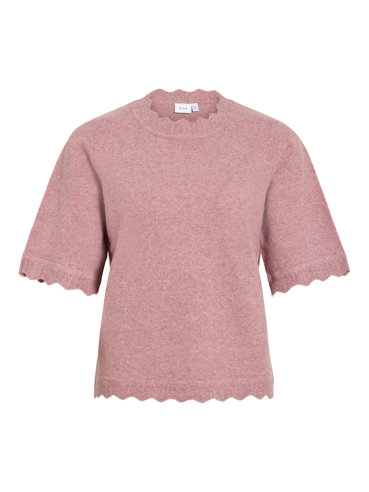 Vila | Gebreide Top Nikolina nostalgia rose melange NOOS
