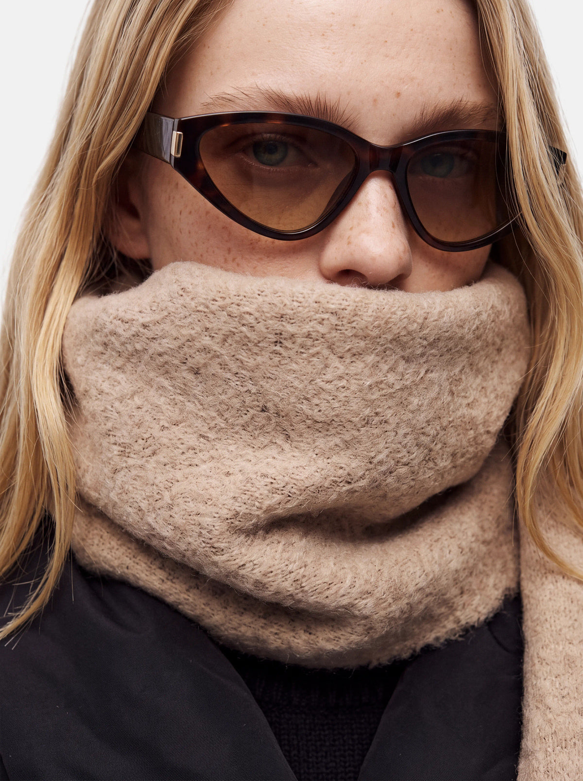 Pieces | Sjaal Nikita Silver mink NOOS