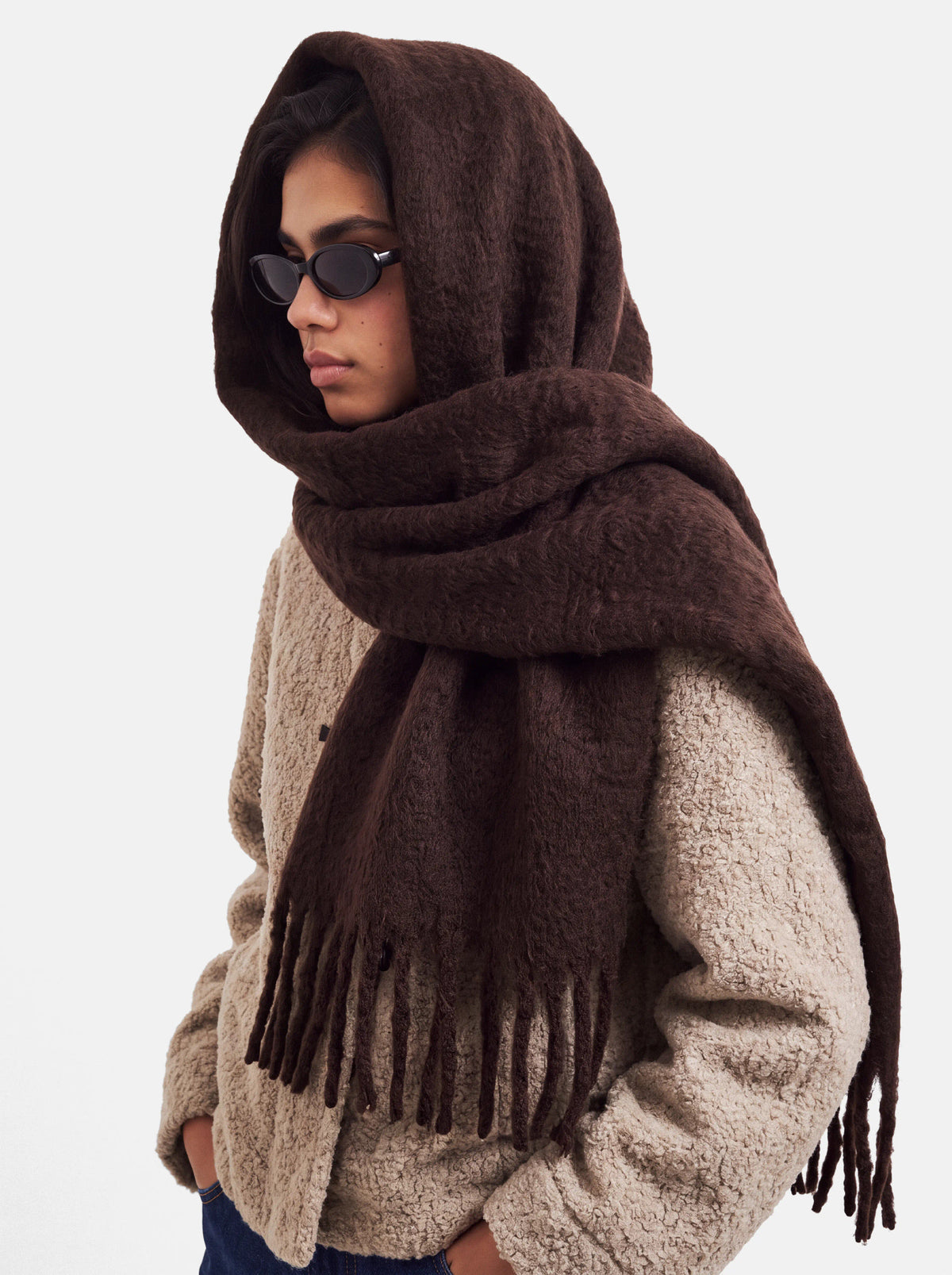 Pieces | Sjaal Nikita Hot fudge NOOS