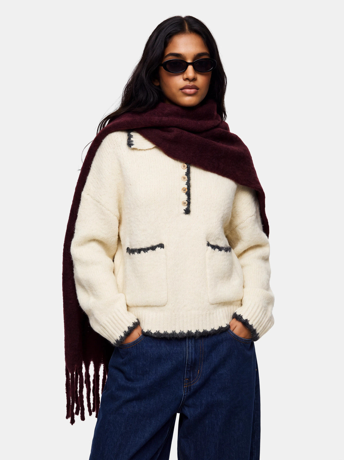Pieces | Sjaal Nikita Winetasting NOOS