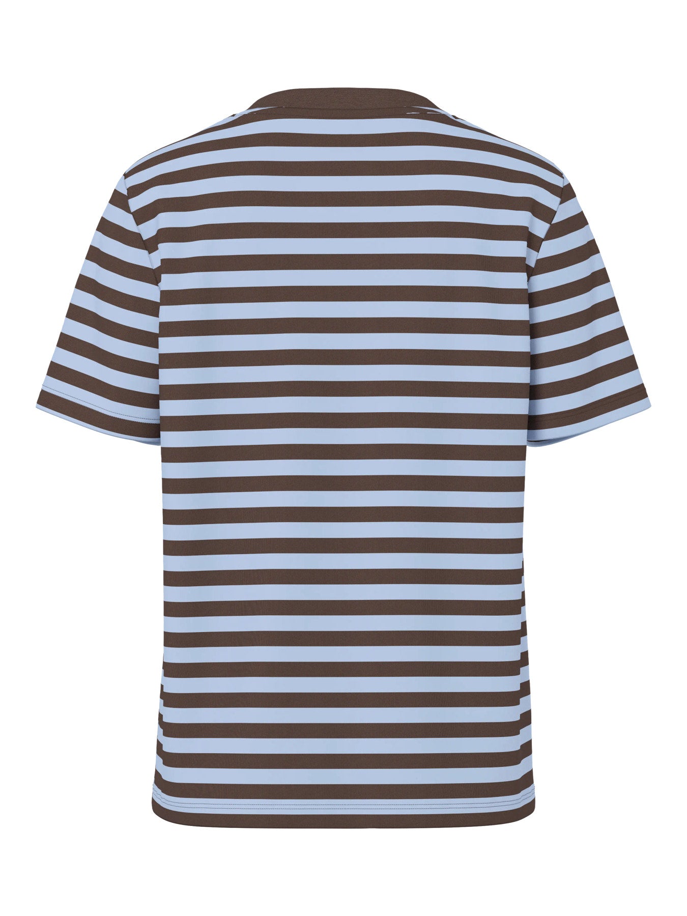 Pieces | T-Shirt Ria stripes hot fudge cashmere blue