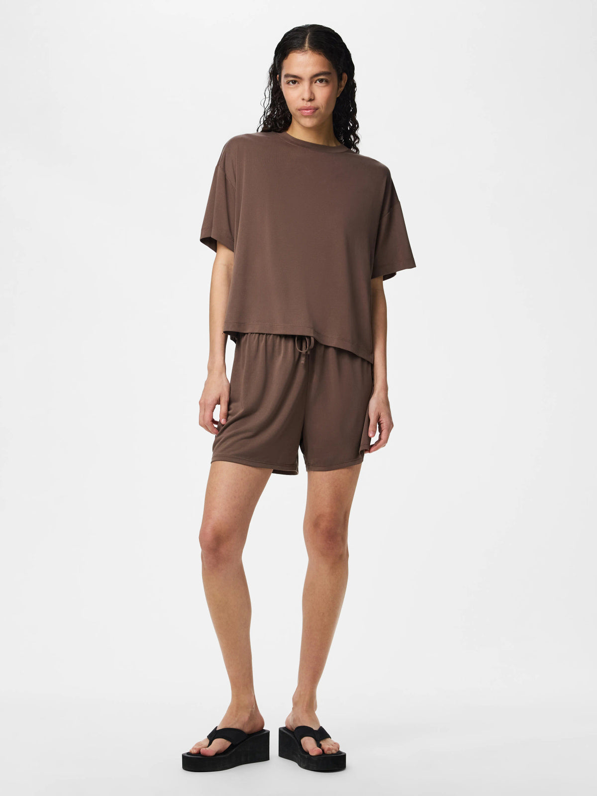 Pieces | Top Anora coffee quartz