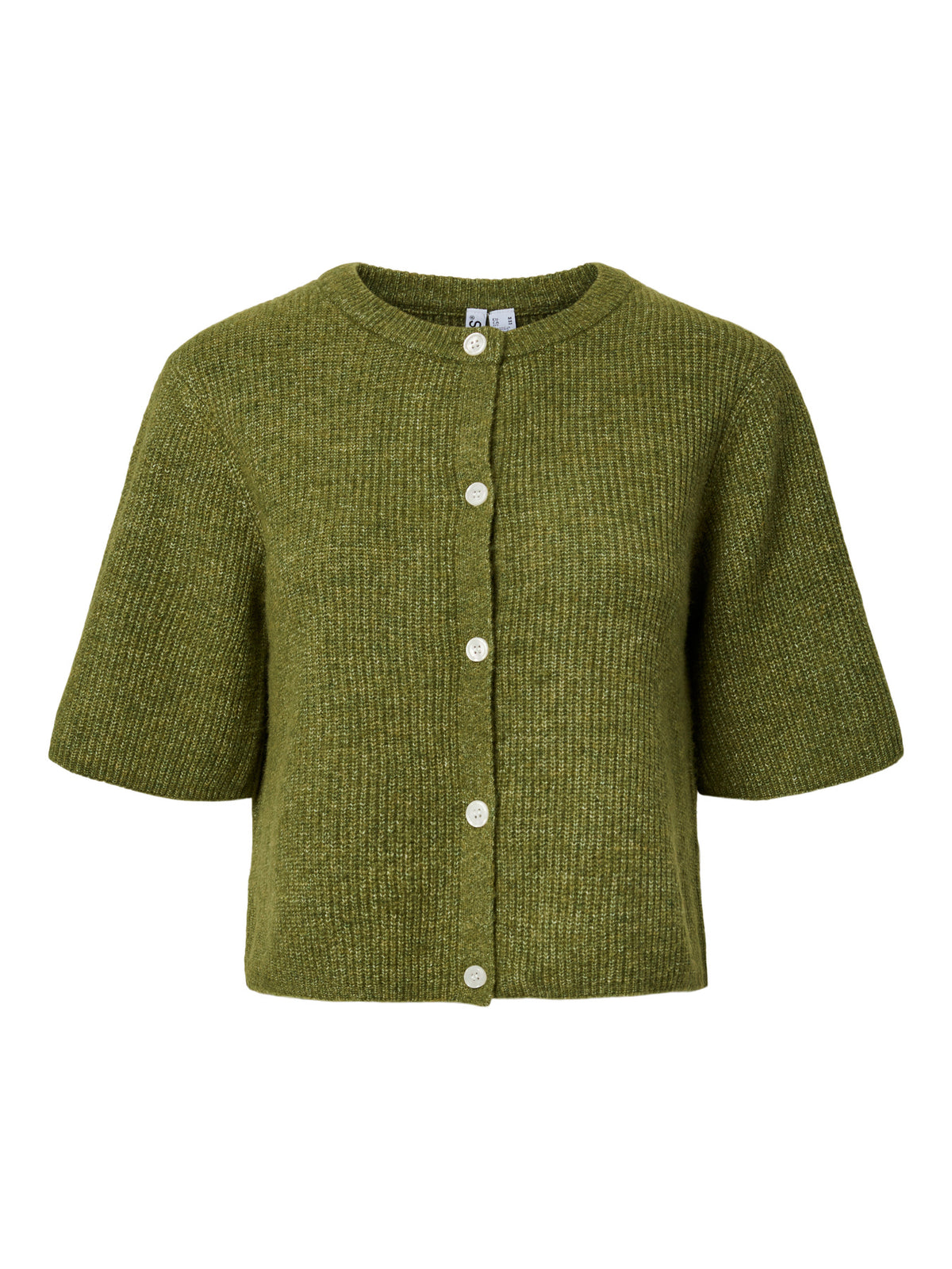 Pieces | Gebreid vestje Silly sphagnum melange NOOS.