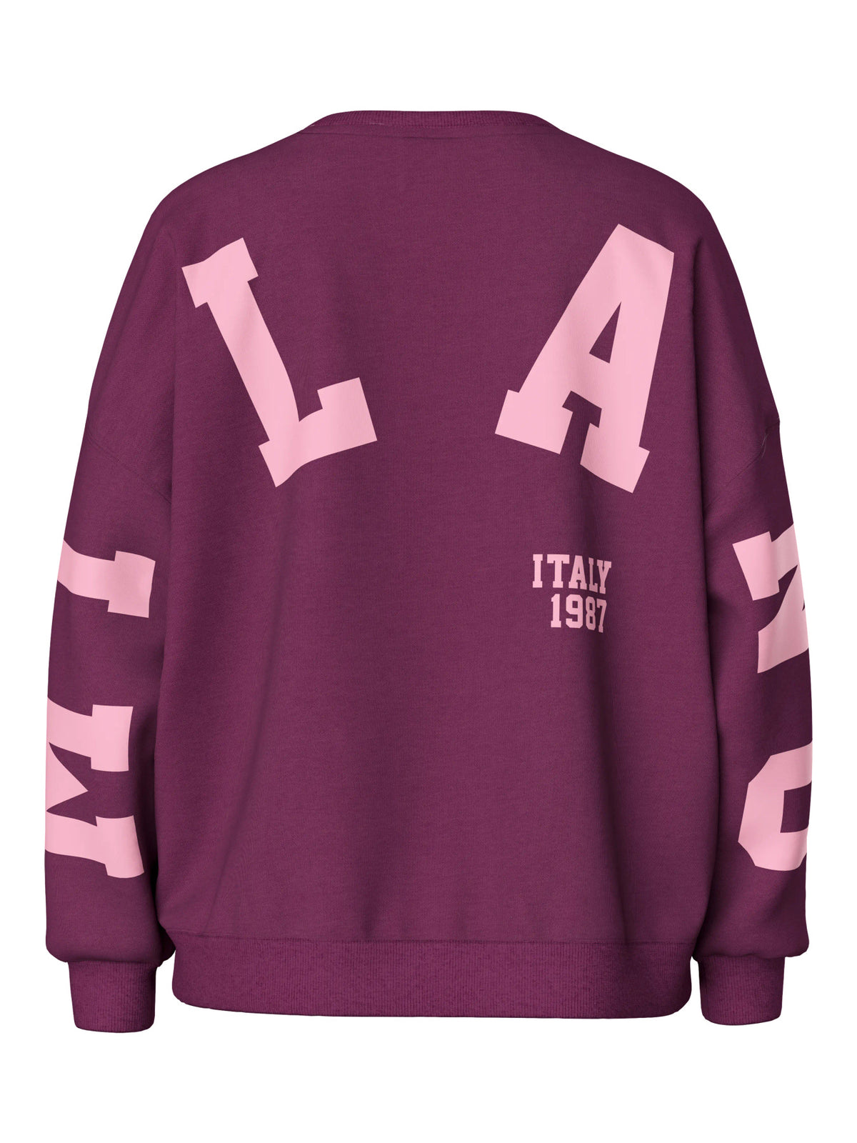 Pieces | Sweater Chilli Fany met tekst Milano