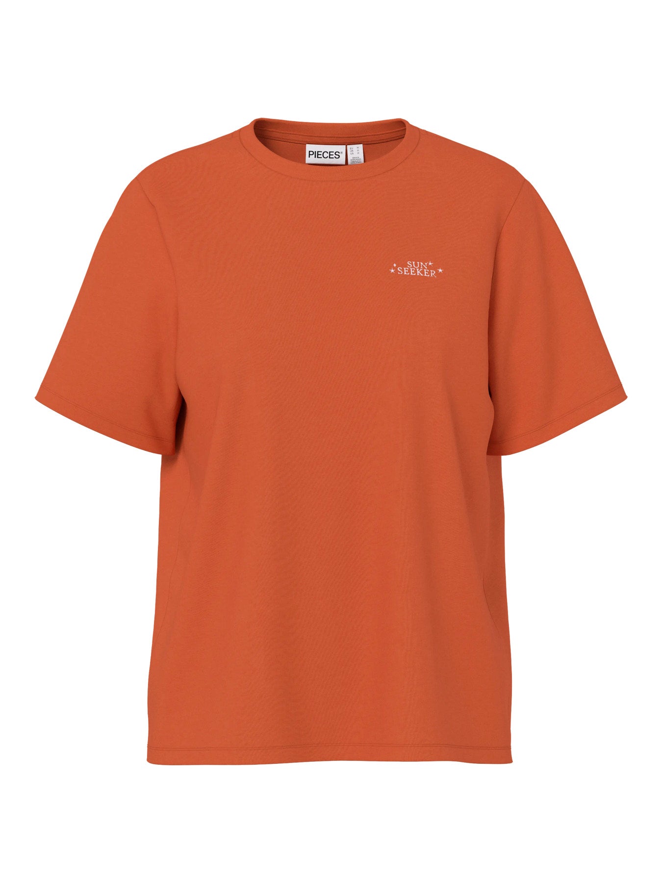 Pieces | T-Shirt Pago burnt ochre sun seeker