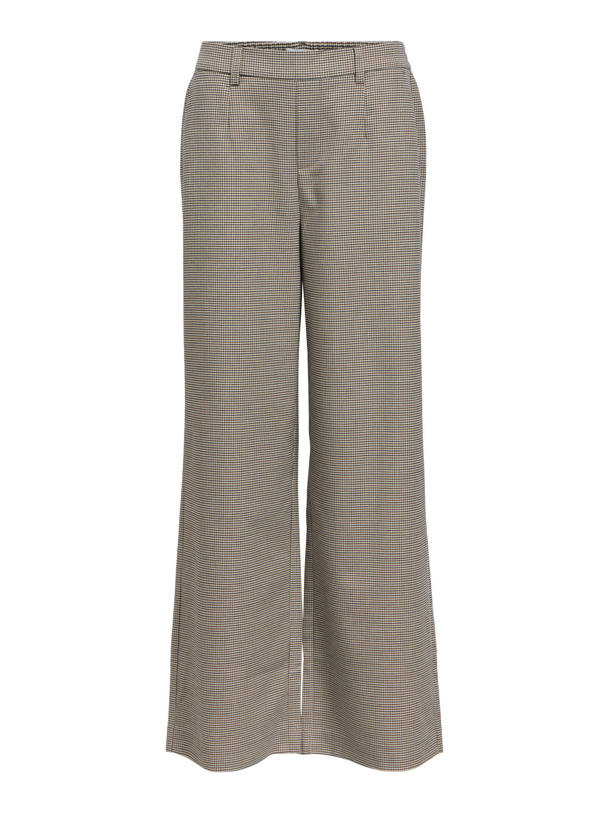 Object | Pantalon Lisa wide ruitje sky captain brown