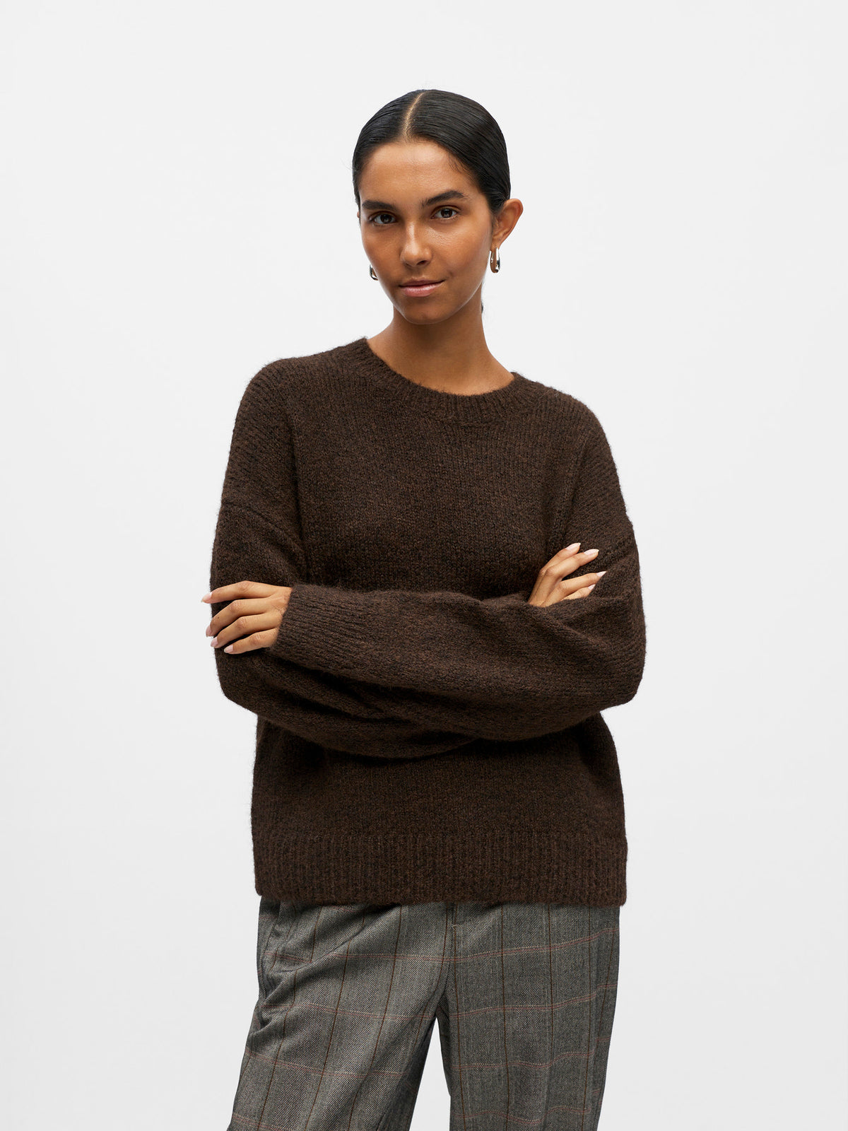 Object | Trui Saggia seal brown melange NOOS