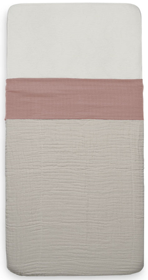 Jollein | Wieg laken 75x100cm rosewood