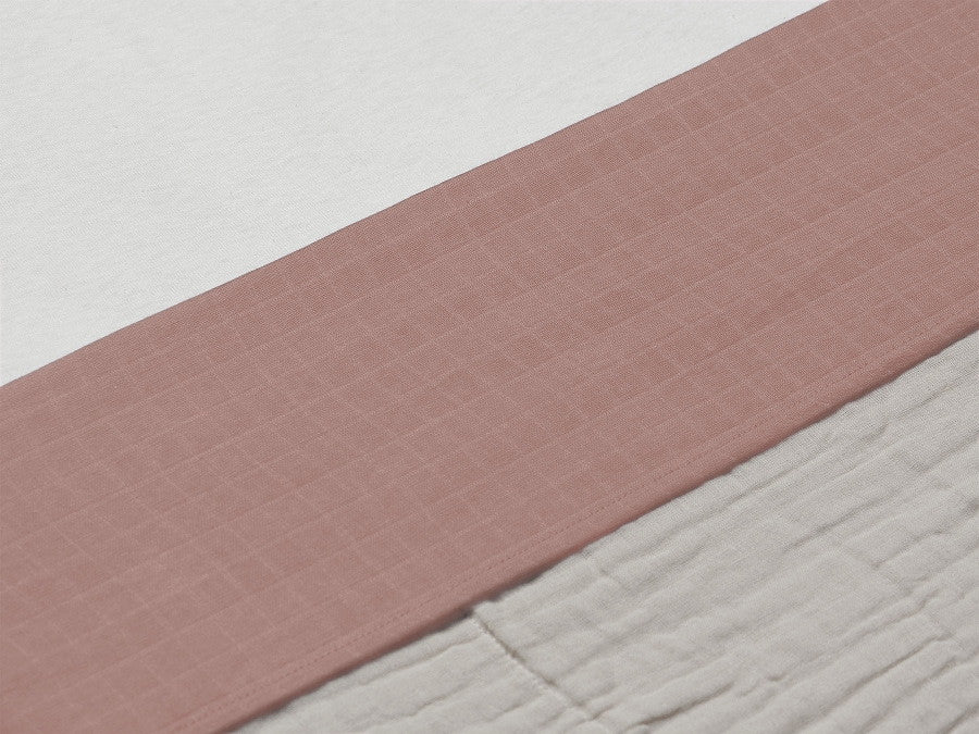 Jollein | Wieg laken 75x100cm rosewood