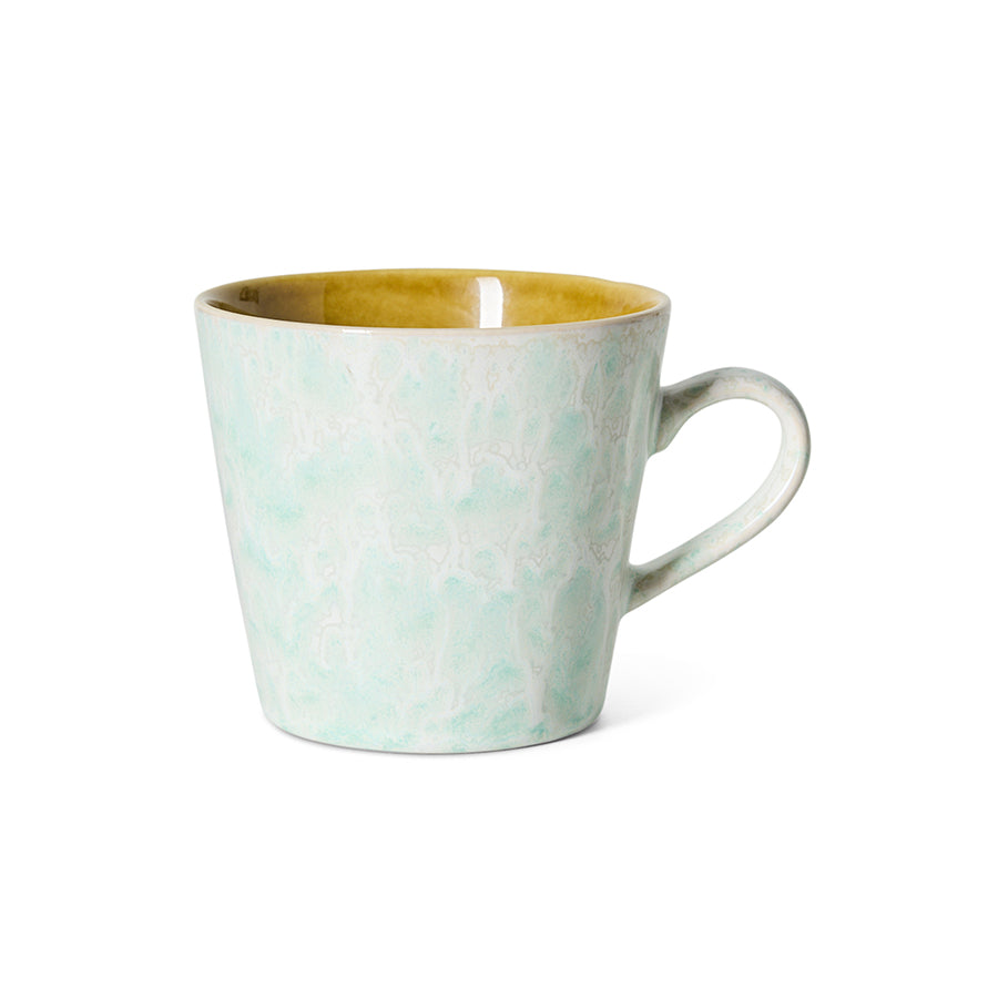 HK Living | 70s ceramics: cappuccino mug, lotus