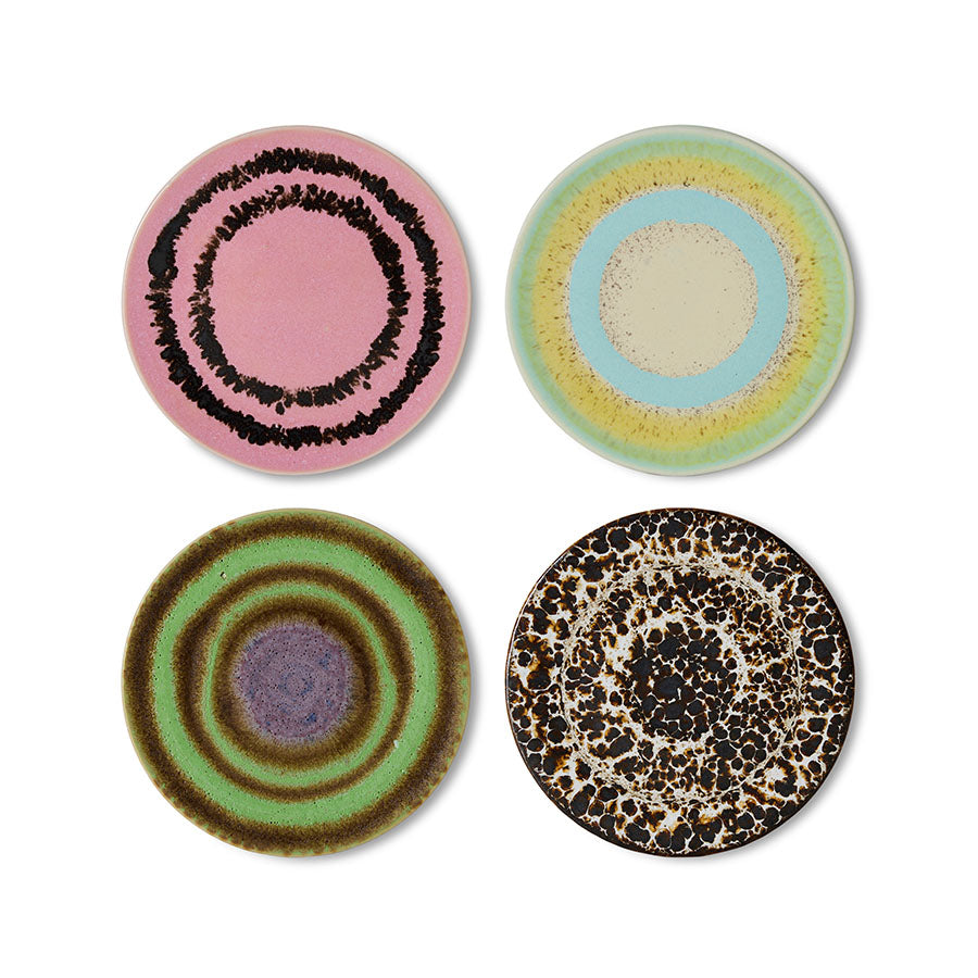 HK Living | 70s ceramics: coasters, final touch (set of 4)