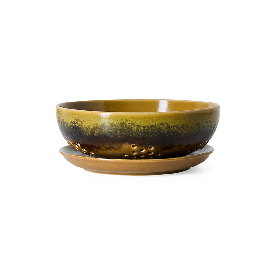 HK Living | 70s ceramics: berry bowl, truffle