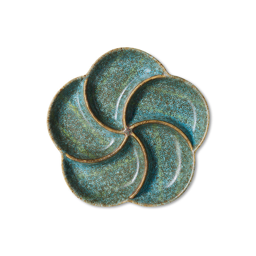 HK Living | 70s ceramics: snack tray, granite