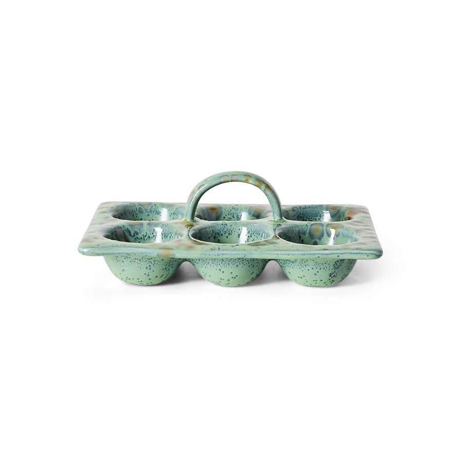 HK Living | 70s ceramics: egg tray, minty
