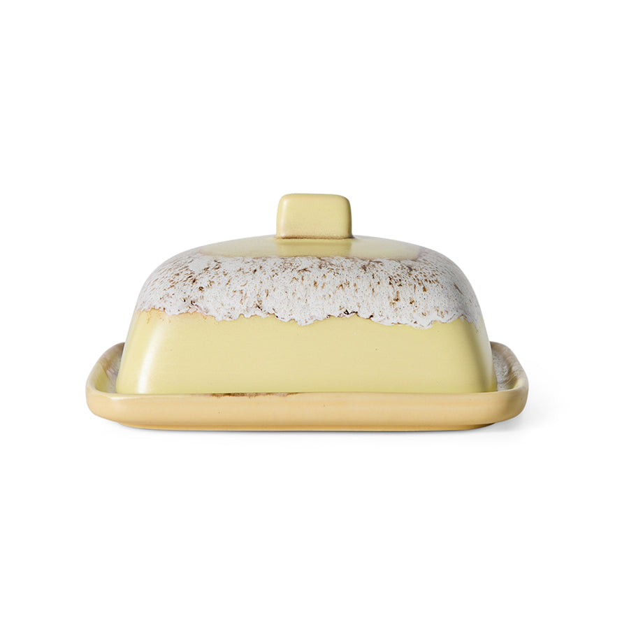 HK Living | 70s ceramics: butter dish, custard