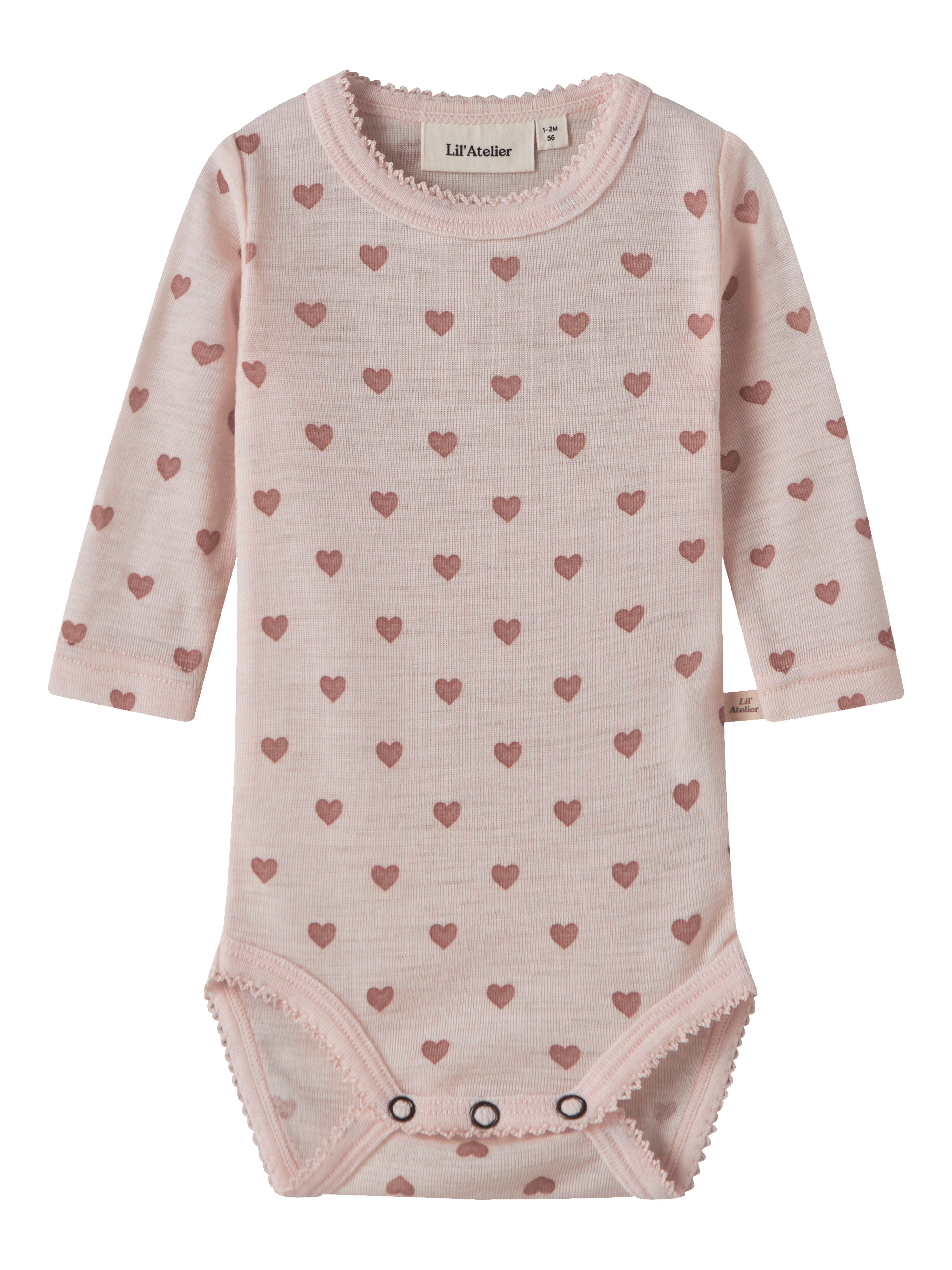 Lil Atelier | Wollen romper Noel Nia hartjes