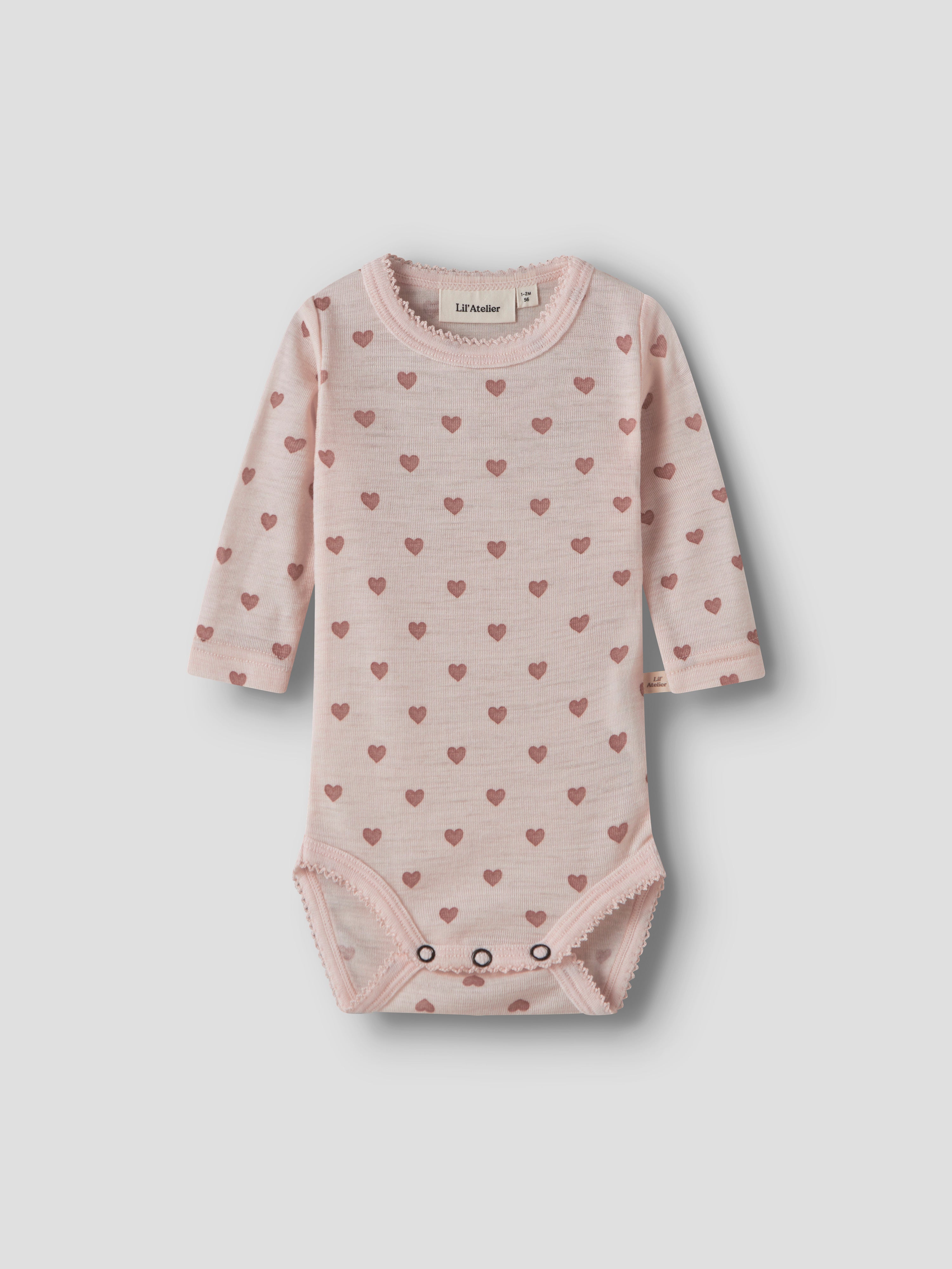 Lil Atelier | Wollen romper Noel Nia hartjes