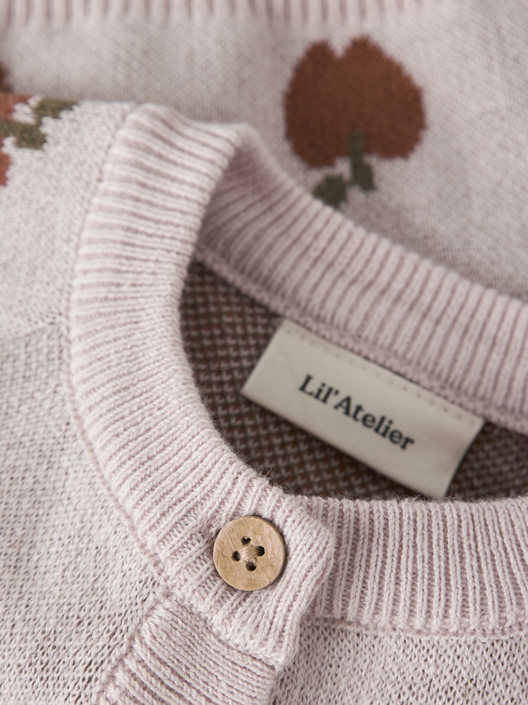 Lil Atelier | Gebreid vest Lulio NOOS hushed violet